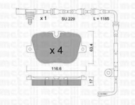 Комплект тормозных колодок METELLI 22-0837-1K
