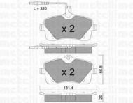 Комплект тормозных колодок METELLI 22-0853-0