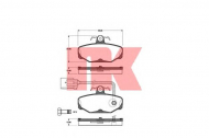 Комплект тормозных колодок NK 222532