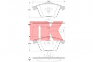 Комплект тормозных колодок NK 224828