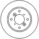 Тормозной диск MAPCO 15597