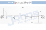 Газовая пружина JOHNS 55 05 95-97