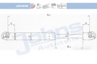 Газовая пружина JOHNS 55 08 95-95
