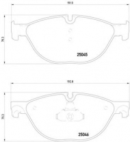 Комплект тормозных колодок PAGID T1960
