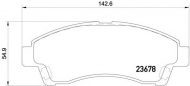 Комплект тормозных колодок PAGID T2172