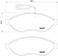 Комплект тормозных колодок PAGID T2265