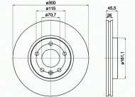 Тормозной диск PAGID 55056PRO