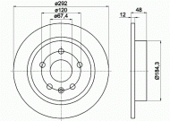 Тормозной диск PAGID 55229PRO