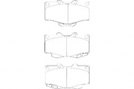 Комплект тормозных колодок DURON DBP370797