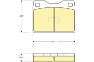 Комплект тормозных колодок GIRLING 6101592