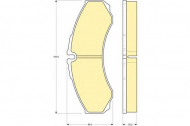 Комплект тормозных колодок GIRLING 6113459