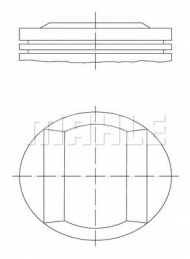 Поршень MAHLE ORIGINAL 005 21 00