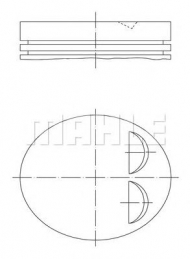 Поршень MAHLE ORIGINAL 011 84 00