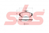 Комплект тормозных колодок sbs 1501221211