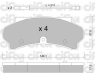 Комплект тормозных колодок CIFAM 822-017-1