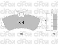 Комплект тормозных колодок CIFAM 822-162-0