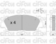 Комплект тормозных колодок CIFAM 822-166-0