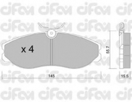 Комплект тормозных колодок CIFAM 822-198-0