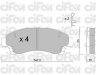 Комплект тормозных колодок CIFAM 822-395-0