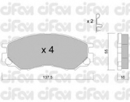 Комплект тормозных колодок CIFAM 822-401-0