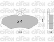 Комплект тормозных колодок CIFAM 822-636-0