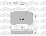 Комплект тормозных колодок CIFAM 822-667-0K