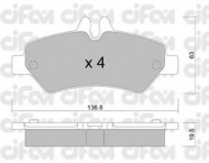 Комплект тормозных колодок CIFAM 822-672-0