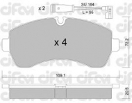 Комплект тормозных колодок CIFAM 822-673-0K