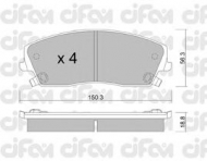 Комплект тормозных колодок CIFAM 822-716-0