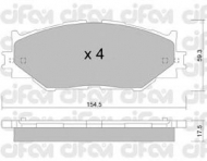 Комплект тормозных колодок CIFAM 822-760-0