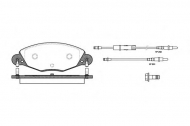 Комплект тормозных колодок WOKING P9273.04