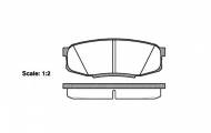 Комплект тормозных колодок WOKING P13723.00