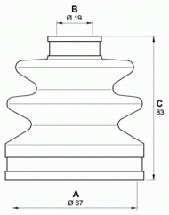 Комплект пыльника OPEN PARTS SJK7101.00