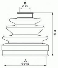 Комплект пыльника OPEN PARTS SJK7104.00