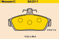 Комплект тормозных колодок BARUM BA2011