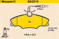 Комплект тормозных колодок BARUM BA2015
