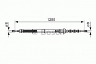 Трос BOSCH 1 987 482 115