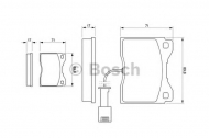 Комплект тормозных колодок BOSCH 0 986 424 152