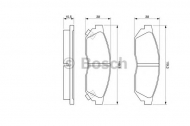 Комплект тормозных колодок BOSCH 0 986 424 155