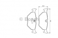 Комплект тормозных колодок BOSCH 0 986 424 667