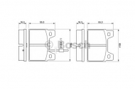 Комплект тормозных колодок BOSCH 0 986 462 532
