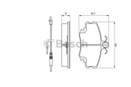 Комплект тормозных колодок BOSCH 0 986 467 720
