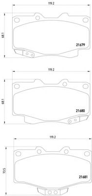 Комплект тормозных колодок HELLA PAGID 8DB 355 015-351