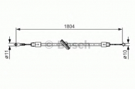 Трос BOSCH 1 987 482 380
