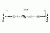 Трос BOSCH 1 987 482 381