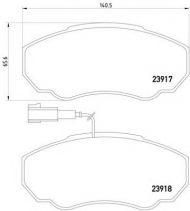 Комплект тормозных колодок COBREQ N-573