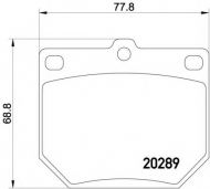 Комплект тормозных колодок TEXTAR 2028902