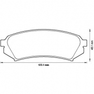 Комплект тормозных колодок BENDIX 572548B