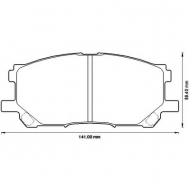 Комплект тормозных колодок BENDIX 572562B