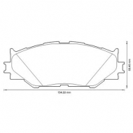 Комплект тормозных колодок BENDIX 572620B